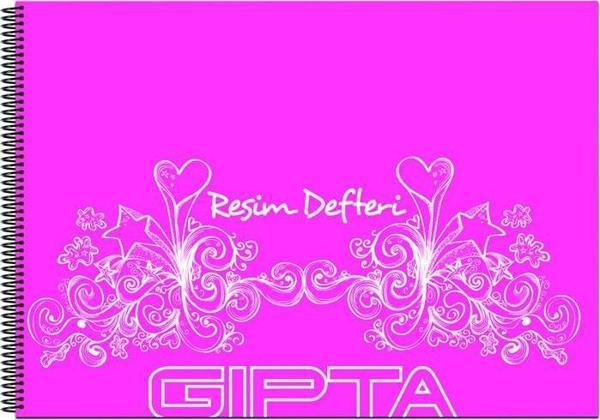 Gıpta Pp Kapak Spiralli Resim Defteri 25X35Cm 40 Yaprak (6 Lı Paket) 2343 - Image 1