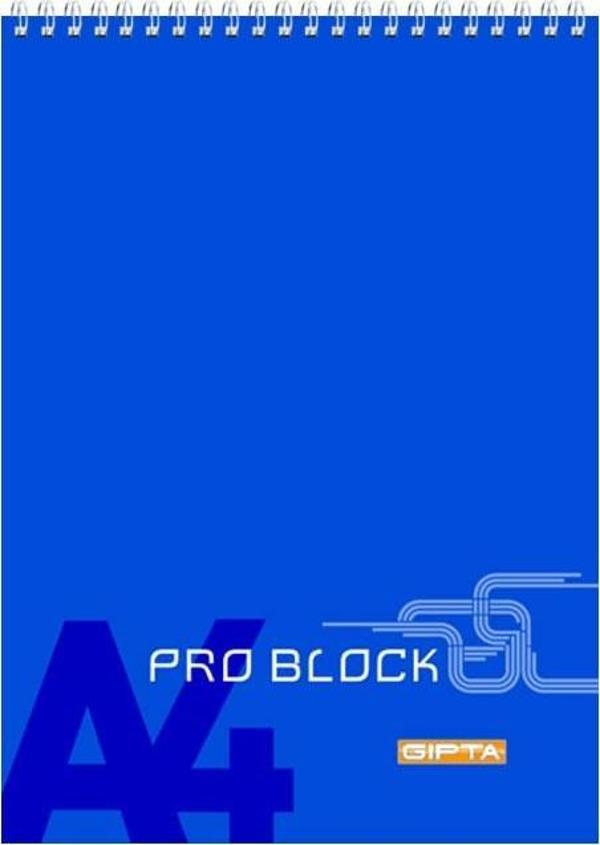 Gıpta Pro Block A4 Spiralli Karton Kapak Bloknot (Not Defteri) 40 Yaprak Çizgili (12 Li Paket) 1397 - Image 1