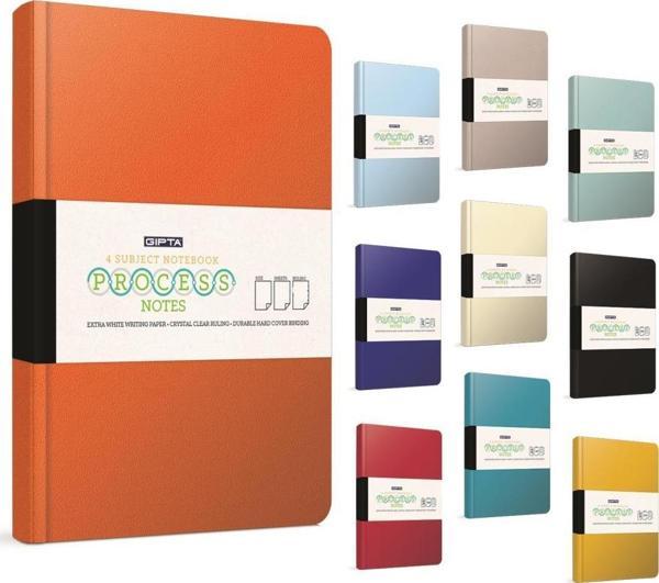 Gıpta Process İp Dikişli Sert Kapak Not Defteri 14X20Cm 160 Yaprak Kareli (3 Lü Paket) 4615 - Image 1