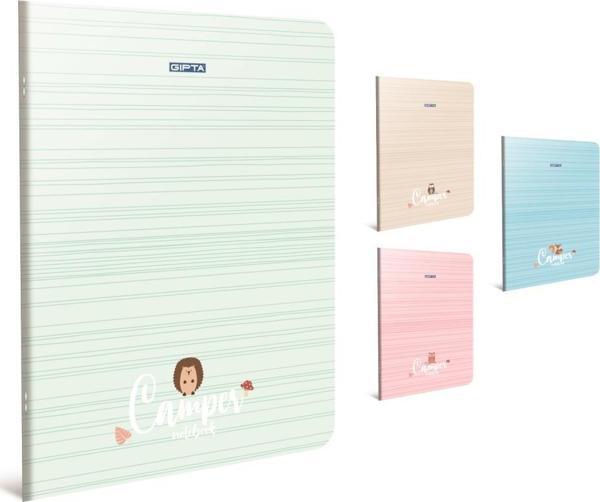 Gıpta Camper A4 Tel Dikişli Karton Kapak Defter 60 Yaprak Çizgili (6 Lı Paket) 4333 - Image 1