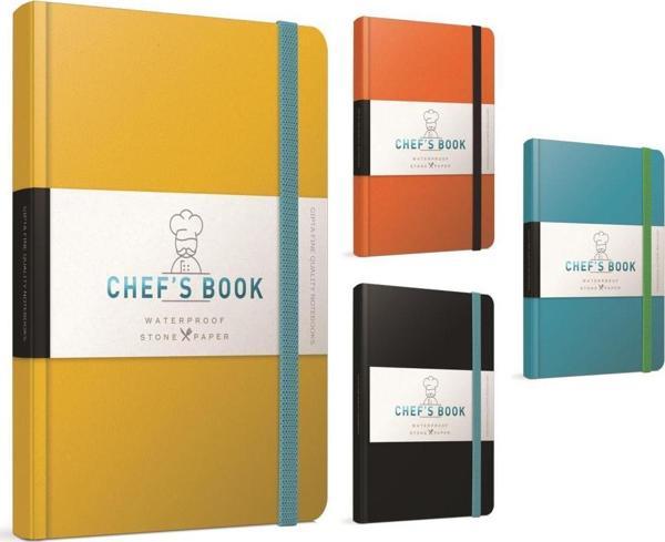 Gıpta Chefs Book İp Dikişli Sert Kapak Not Defteri 13X21Cm 120 Yaprak (3 Lü Paket) 4386 - Image 1