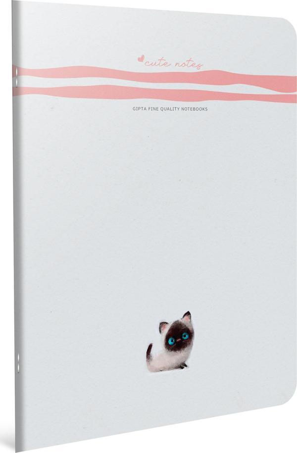 Gıpta Cute Notes Tel Dikişli Karton Kapak Defter A4 80 Yaprak Kareli (4 Lü Paket) 5849 - Image 1