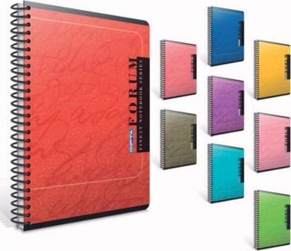 Gıpta Forum A4 Spiralli Karton Kapak Defter 40 Yaprak Çizgili (12 Li Paket) 2242 - Image 1