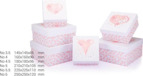 Gıpta Valentines Day Grata Kareli 6 Lı Hediye Kutusu Seti BX0717 - Image 1