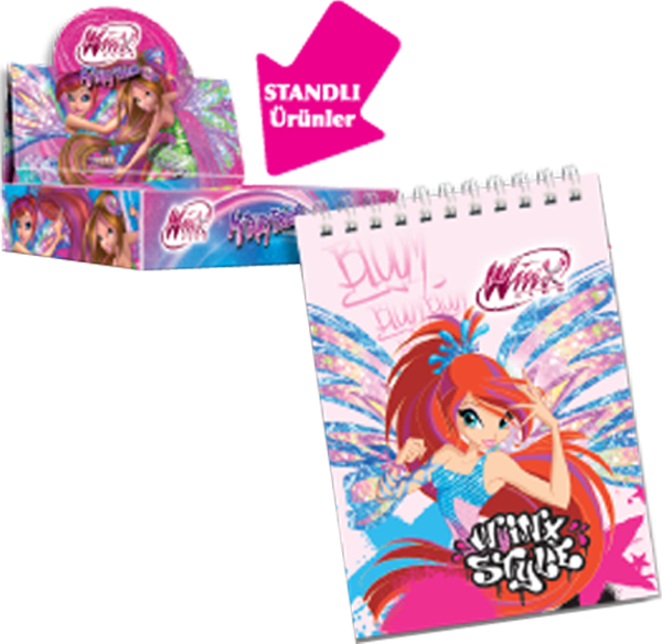 Gıpta Winx Bloknot A7 Spiralli Mini 3-3122000-2011 - Image 1