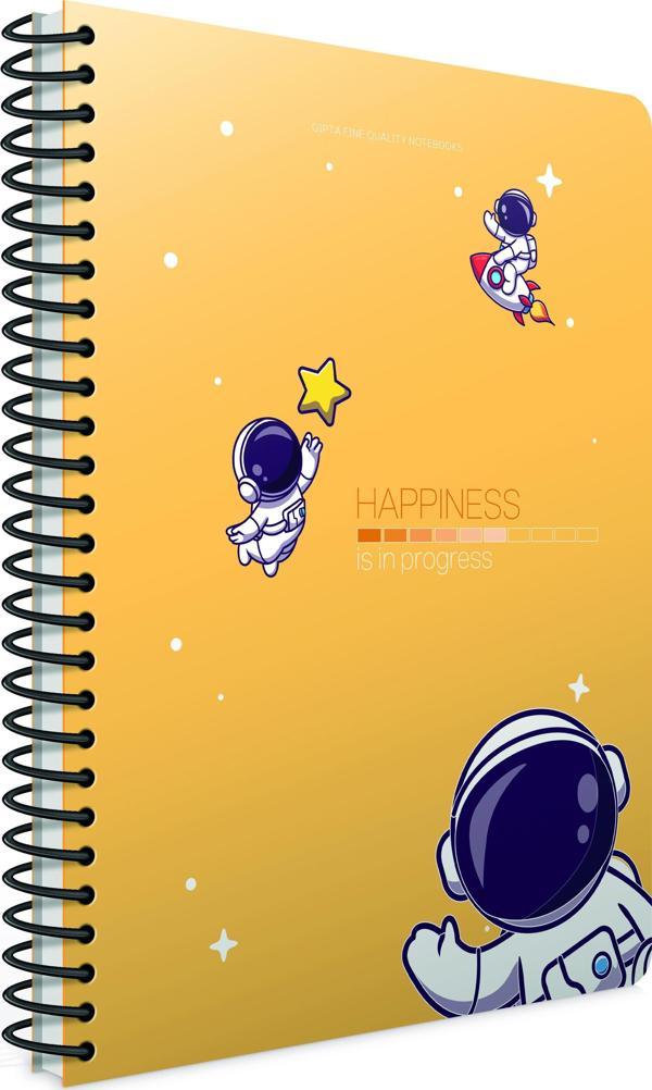 Gıpta Happiness Spiralli Karton Kapak Defter A4 100 Yaprak Kareli (4 Lü Paket) 6170 - Image 1