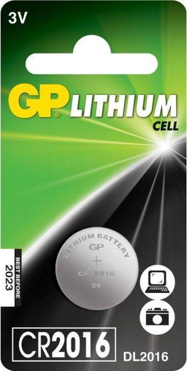 GP 3V Lityum Düğme Pil Cr2016-U1 Tekli Paket - Image 1