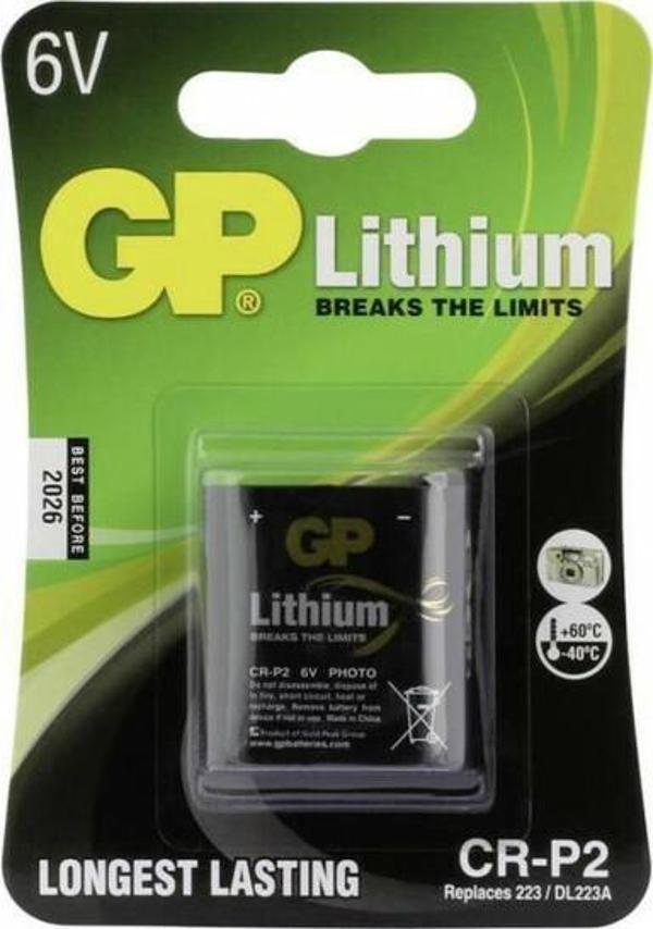 GP 6V Lityum Fotoğraf Makinesi Pili Crp2 - Image 1