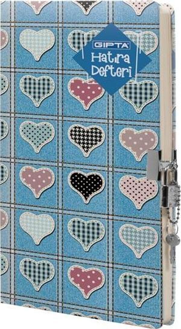 Gıpta Kilitli İp Dikişli Sert Kapak Hatıra Defteri 14X20Cm 120 Yaprak (1 Adet) 3429 - Image 1