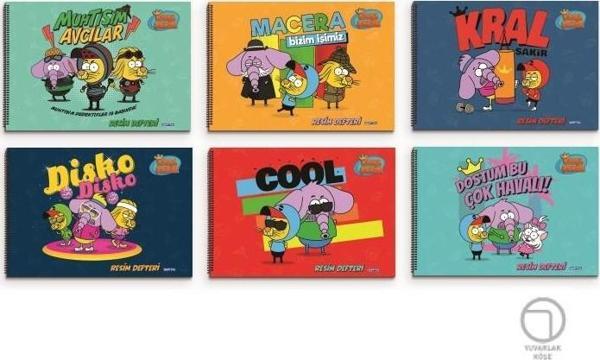 Gıpta Kral Şakir Spiralli Resim Defteri 17X24Cm 15 Yaprak 6009 (12 Li Paket) - Image 1