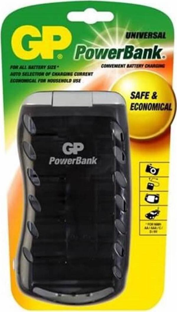 GP Pb19 Üniversal Şarj Cihazı 4 Lü Aa,Aaa,C,D 2 Li 9 Volt - Image 1