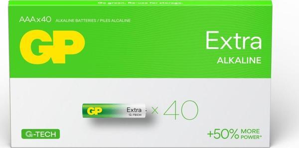 GP R03 AAA Boy Extra Alkalin İnce Kalem Pil Gp24Axet-2Euecs40 (40 Lı Paket) - Image 1
