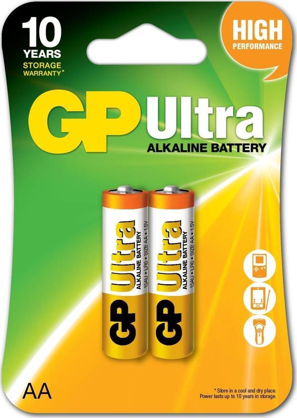 GP R6 AA Boy Ultra Alkalin Kalem Pil 2 Li Paket Gp15Au-U2 - Image 1