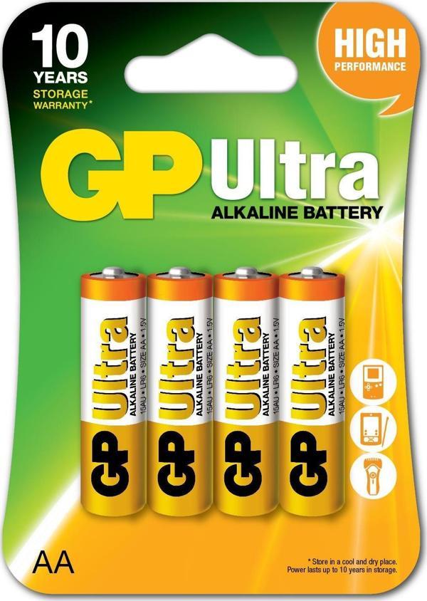 GP R6 AA Boy Ultra Alkalin Kalem Pil 4 Lü Paket Gp15Au-U4 - Image 1