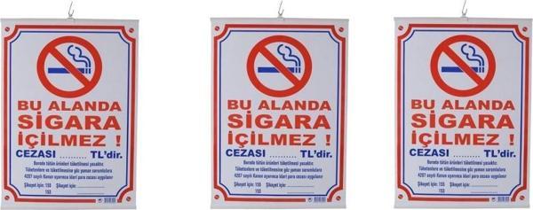 Gülpaş Cm504 Sigara İçilmez Levhası Çıtalı 50X70 Cm (3 Adet) - Image 1
