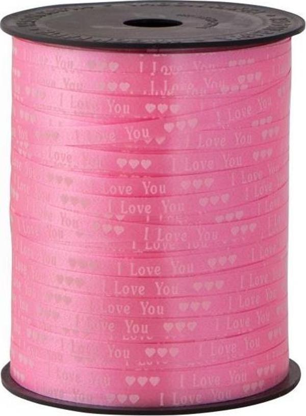 Helvacıoğlu Vagon Rabant (Rafya) 5 Mm X 200 Metre Pembe İ Love You 4062 (2 Li Paket) - Image 1