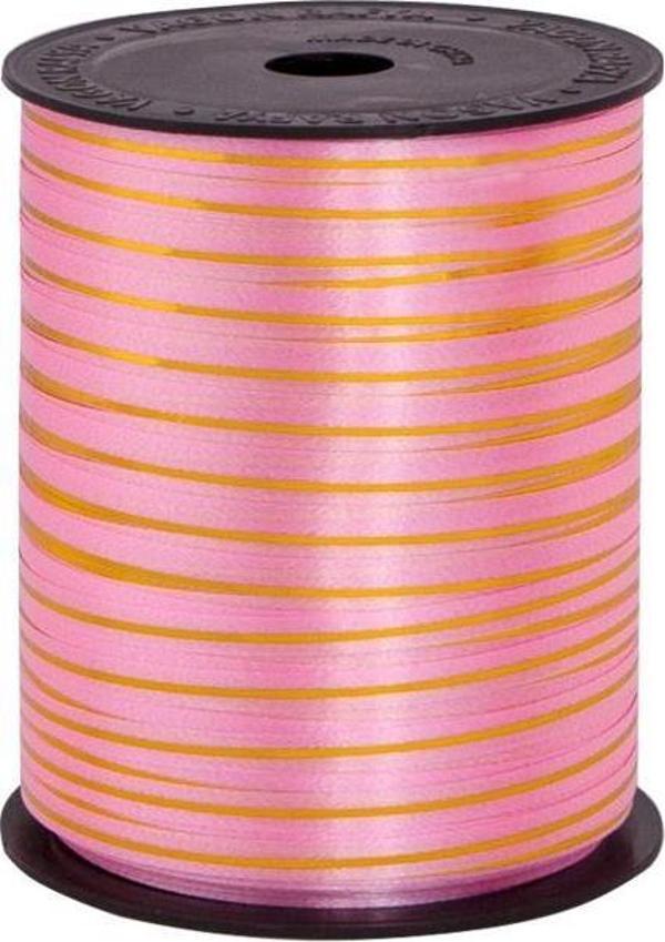 Helvacıoğlu Vagon Rabant (Rafya) 5 Mm X 200 Metre Yaldızlı Pembe 4024 (2 Li Paket) - Image 1