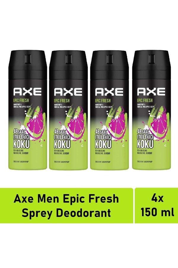 Axe Men Deodorant Epic Fresh 150 Ml - 4'Lü Avantaj Paketi - Image 1