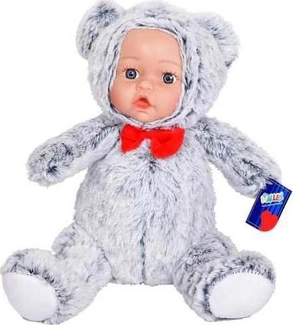 Halley Oyuncak Bebek Yüzlü Hayvanlar 30Cm 62580 (Karışık Renk ve Model 1 Adet) - Image 1