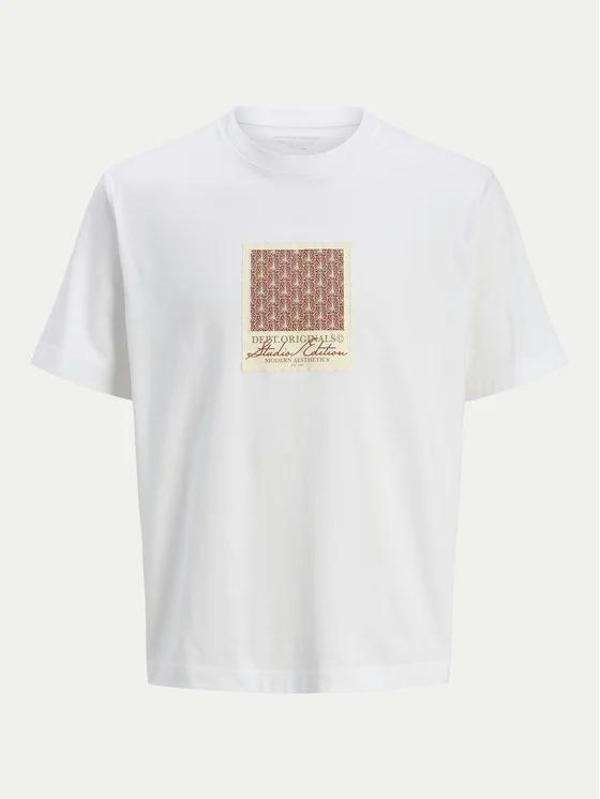 Jack&Jones Jorislington Aop Front Tee Ss Crew Neck Erkek T-shirt 12273019 - Image 1