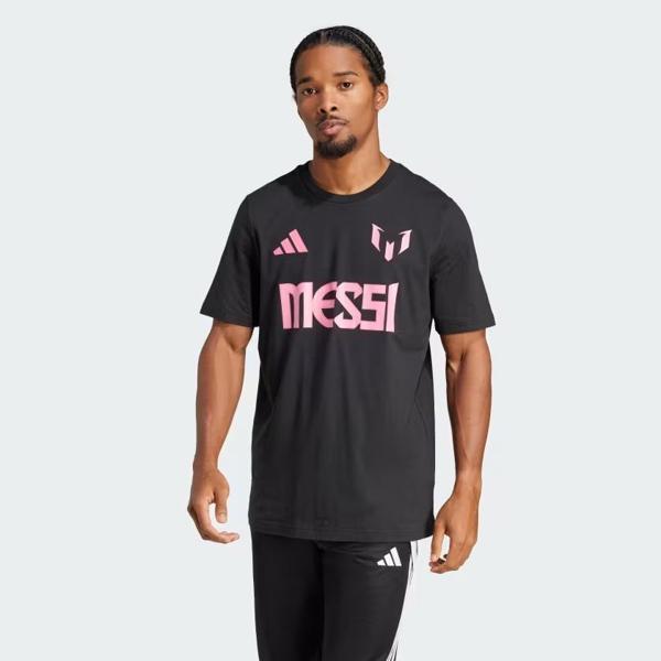 Adidas Messi Name and Number Graphic Tee Erkek T-shirt JM3551 - Image 1
