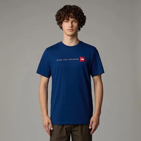 The North Face M Ss Never Stop Exploring Tee Erkek T-shirt NF0A87NSD1R1 - Image 1