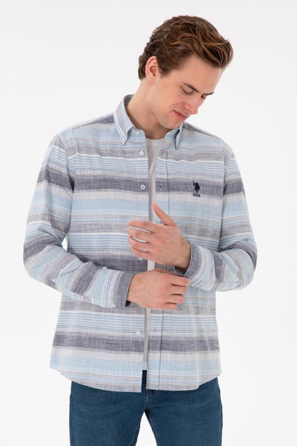 U.S. Polo Assn. Erkek Uzun Kollu Dokuma Gömlek 2106608 - Image 1