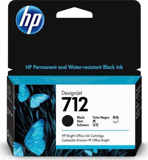 HP 712 Black Siyah 38Ml Plotter Kartuşu 3Ed70A - Image 1