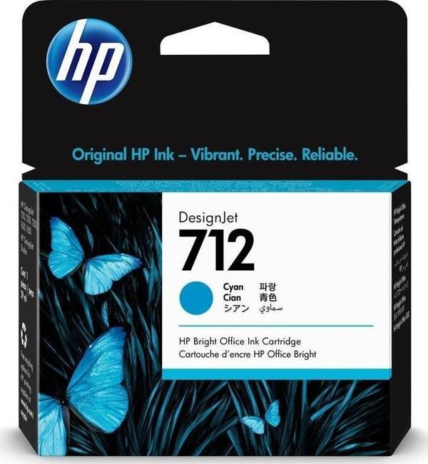 HP 712 Cyan Mavi 29Ml Plotter Kartuşu 3Ed67A - Image 1