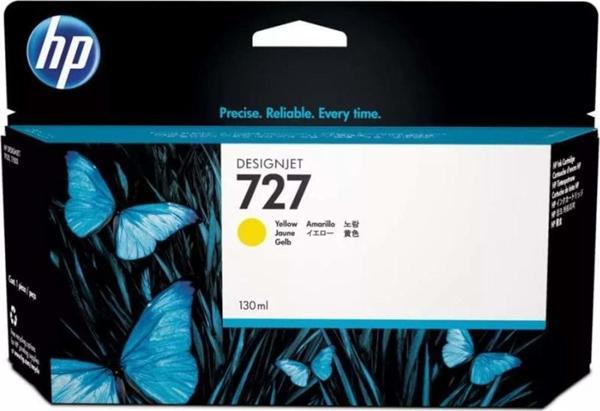 HP 727 Yellow Sarı 130Ml Plotter Kartuşu B3P21A - Image 1