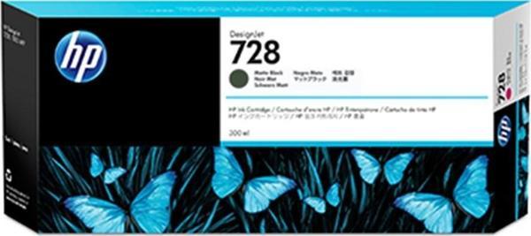 HP 728 Matte Black Mat Siyah 300Ml Plotter Kartuşu F9J68A - Image 1
