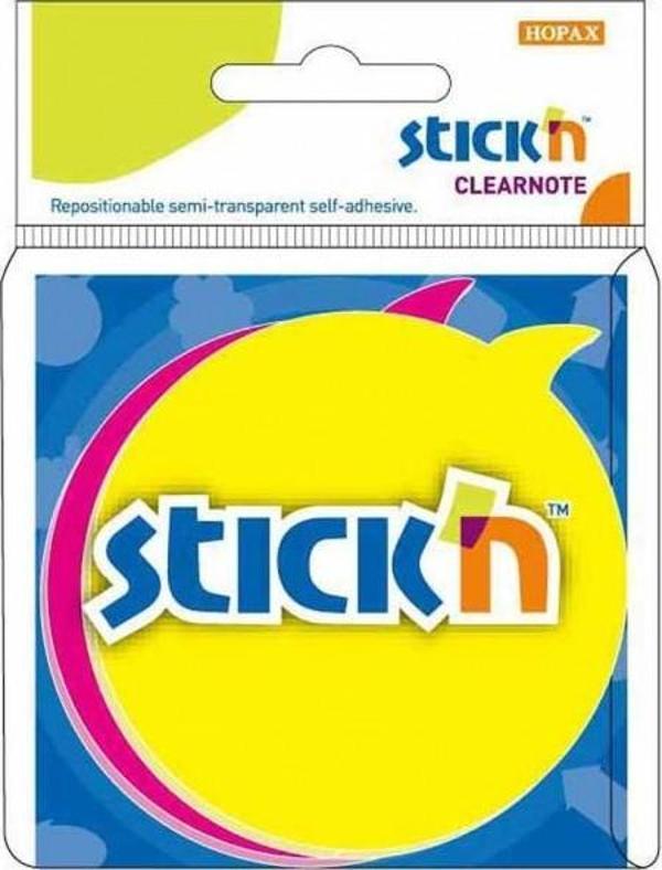 Hopax Stickn Yapışkanlı Not Kağıdı 76X76Mm Yuvarlak Balon - Image 1