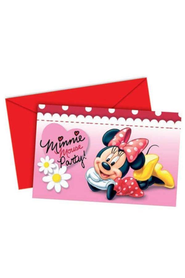 Eventpartystore Minnie & Daises Davetiye Set 6'Lı - Image 1