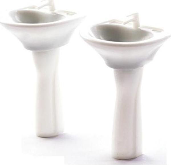 Jordania Ölçekli Mimari Maket Ayaklı Lavabo 1/020 42 Mm (2 Li Paket) Je07-B120-03 - Image 1