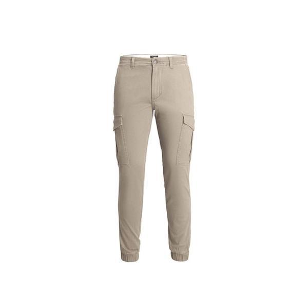 Jack&Jones Erkek Pantalon Jpstmarco Jjjoe Cuffed Cargo 12186889-Oxford Tan - Image 1