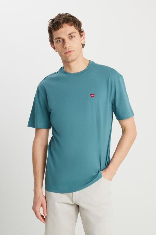 Wrangler Relaxed Fit Small Logo Erkek T-shirt MW7NM203877W25 - Image 1