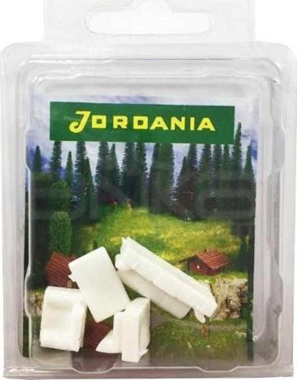 Jordania Ölçekli Mimari Maket Koltuk Takım 2 Üçlü+Orta Sehpa 1/050 Je08-Sf218-050 - Image 1