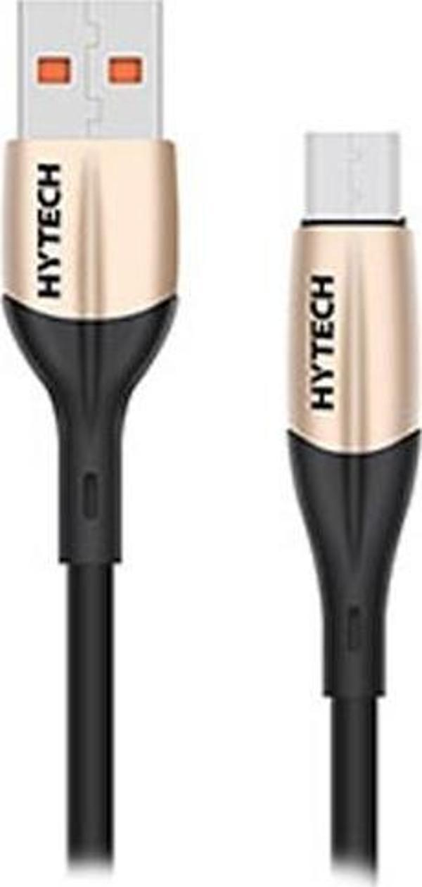 Hytech Hy-X250 3A Micro Usb 1,2 Metre Gold Data + Sarj Kablosu - Image 1