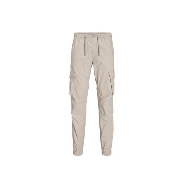 Jack&Jones Erkek Pantalon Jpstkane Jjnoah Cuffed Cargo Noos 12242264-Silver Cloud - Image 1