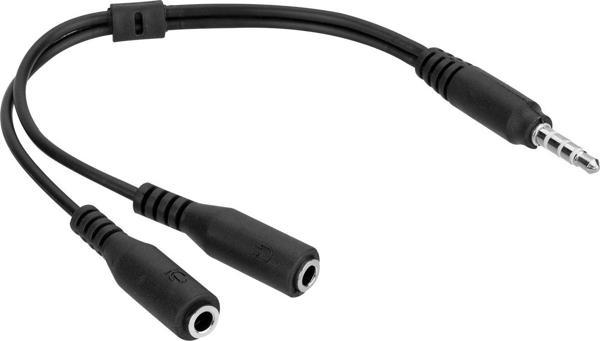 Hytech Hy-X77 Siyah Audio + Mic To 3,5Mm 15Cm Kulaklık Çevirici - Image 1