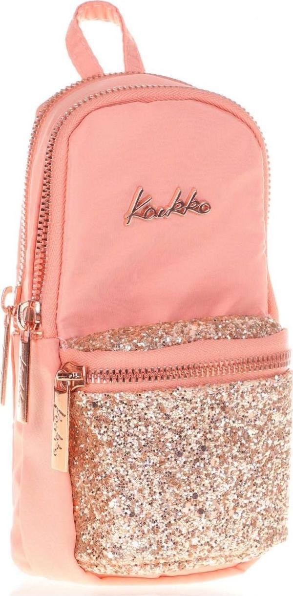 Kaukko Kalem Çantası Bright Junior Bag Taşlı-Somon K2467 - Image 1