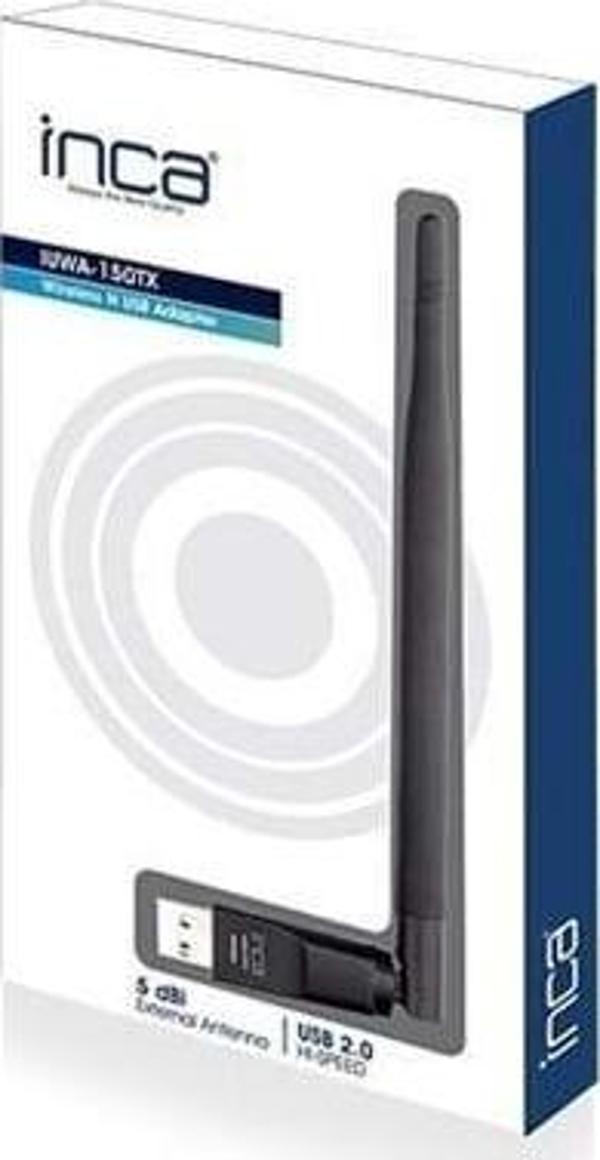 Inca 150Mbps 5Dbi Anten Mini Usb Wireless Adaptör IUWA-150Tx - Image 1