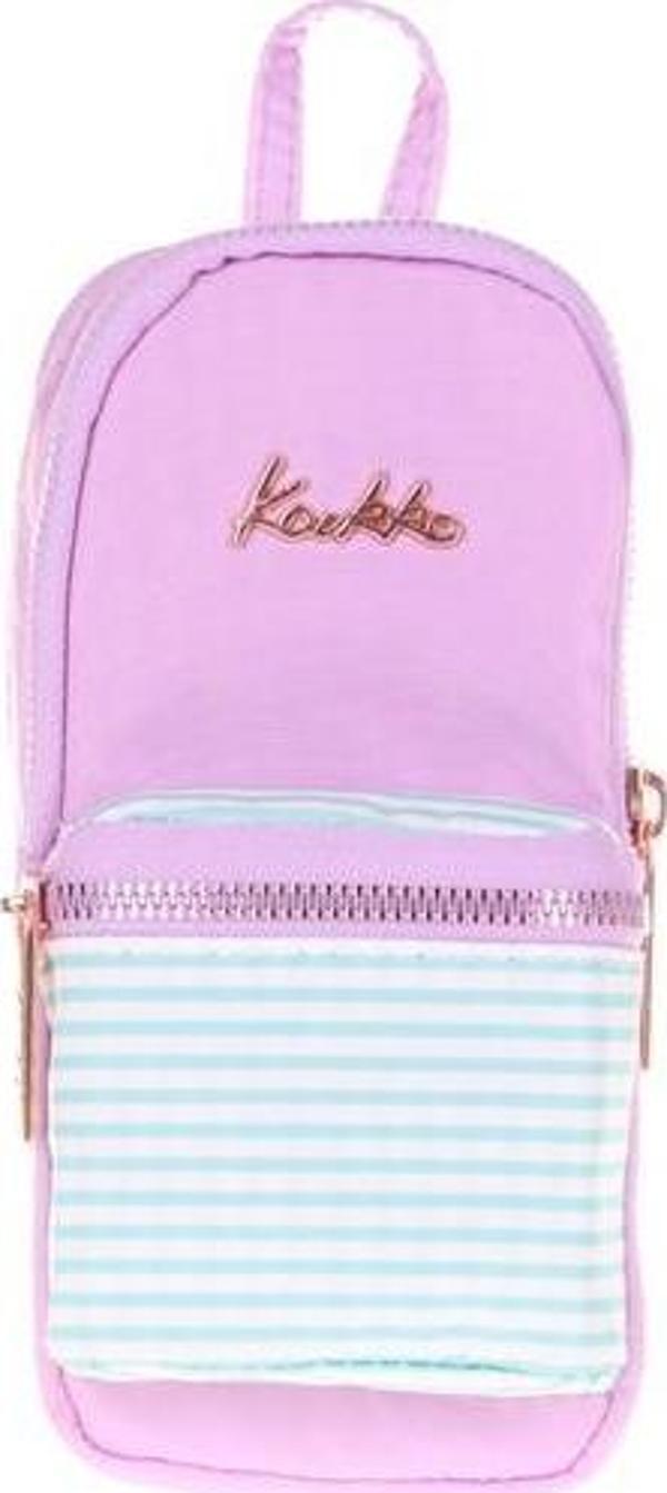 Kaukko Kalem Çantası Soft Floral Junior Bag Violet K2441 - Image 1