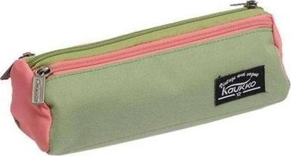 Kaukko Wichlight Kalem Çantası Su Yeşili-Pembe 7X22X7Cm K2134 - Image 1