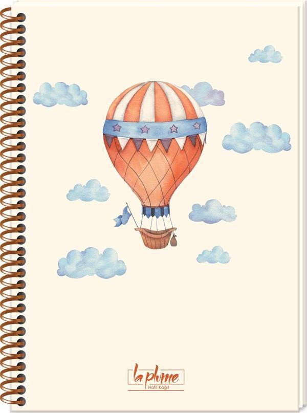 Keskin Color Defter Spiralli Sert Kapak La Plume 17X24Cm 80 Yaprak Çizgili 417991-99 - Image 1