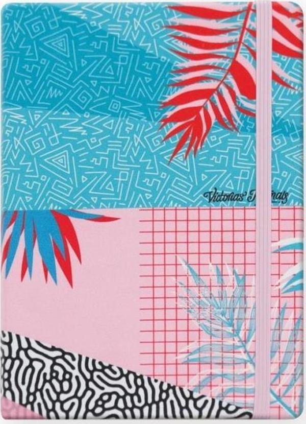 Keskin Color Victoria's Journals Tropic 14X20 cm 96 Yaprak Bloknot Not Defteri Çizgili 80 gr am - Image 1