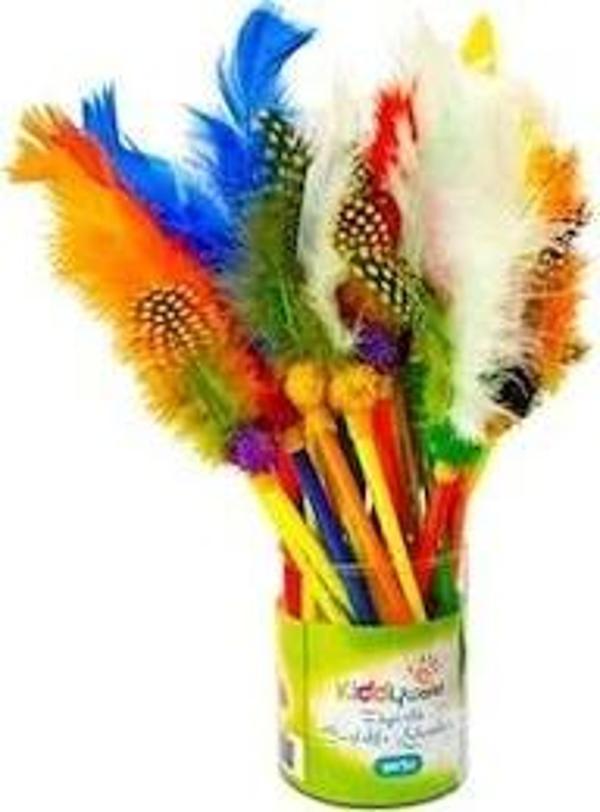 Kiddy World Süslü Tüy Kurşun Kalem Başlığı 01308 (48 Li Paket) - Image 1