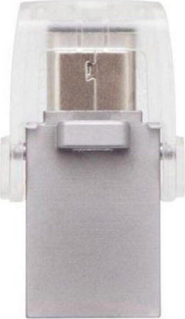 Kingston Dtduo3Cg3-64Gb Datatraveler Microduo 3C 200Mb-S Dual Usb-A + Usb-C Flash Bellek - Image 1