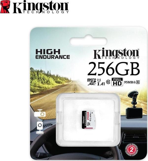 Kingston Sdce-256Gb 256Gb Microsdxc Endurance 95R-45W C10 A1 Uhs-İ Card Only Hafıza Kartı - Image 1