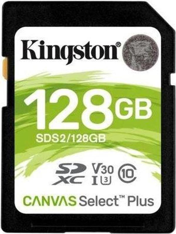 Kingston Sds2 128 Gb Sdhc Canvas Select Plus 100R C10 Uhs-İ U1 V10 Sd Hafıza Kartı - Image 1
